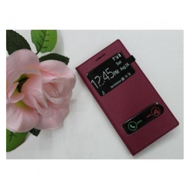 Funda Inteligente S-VIEW Cover Huawei G6 rojo-granate