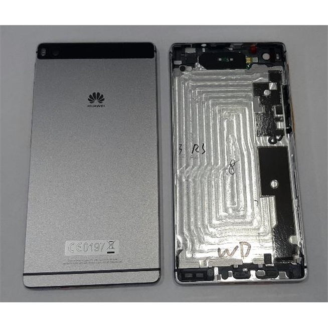 Tapa trasera o tapa bateria titanio gris para Huawei Ascend P8 02350GRV Service Pack