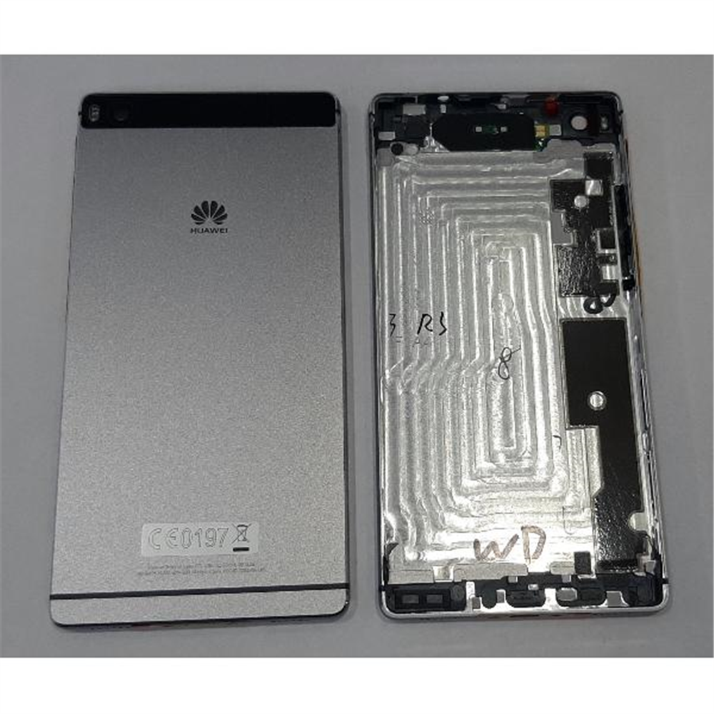 Tapa trasera o tapa bateria titanio gris para Huawei Ascend P8 02350GRV Service Pack