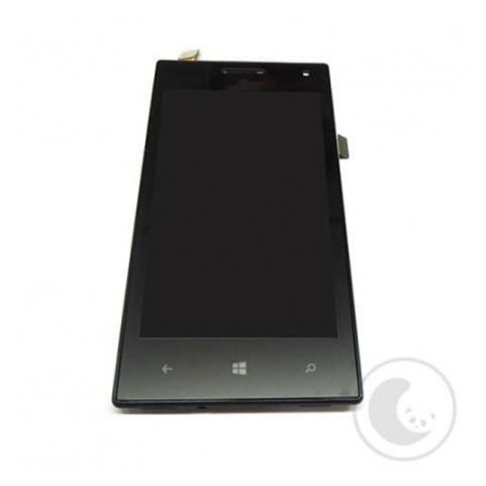 Huawei Ascend W1 Pantalla lcd + Táctil negro + marco premium