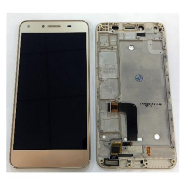 Huawei Ascend Y5 II CUN-L01, Honor 5A 5 pantalla lcd + tactil dorado + marco premium"