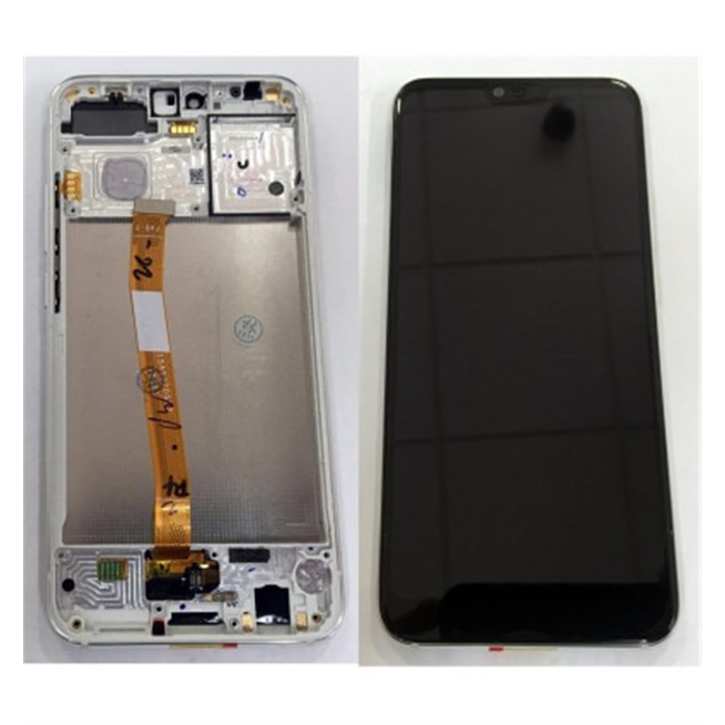 Huawei Honor 10 COL-L29 pantalla lcd + tactil negro + marco plata premium