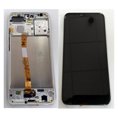 Huawei Honor 10 COL-L29 pantalla lcd + tactil negro + marco plata premium