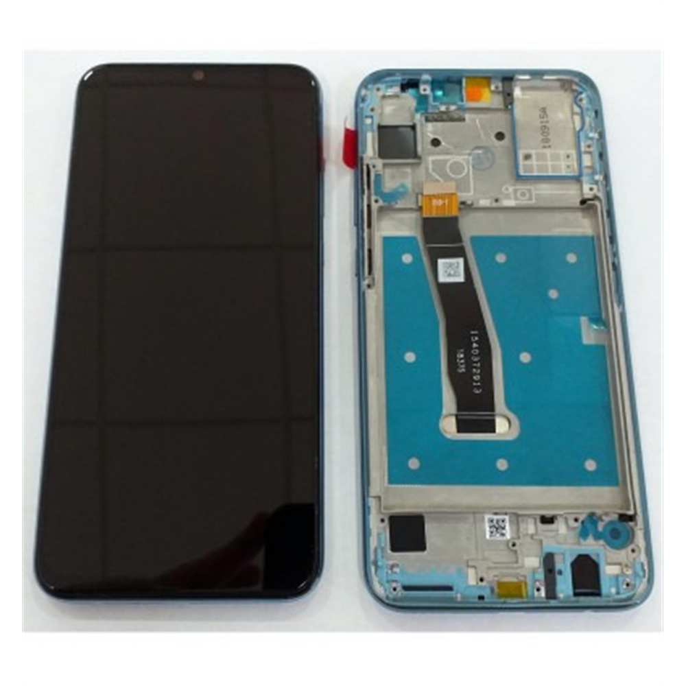Huawei Honor 10 Lite pantalla lcd + tactil negro + marco azul claro premium