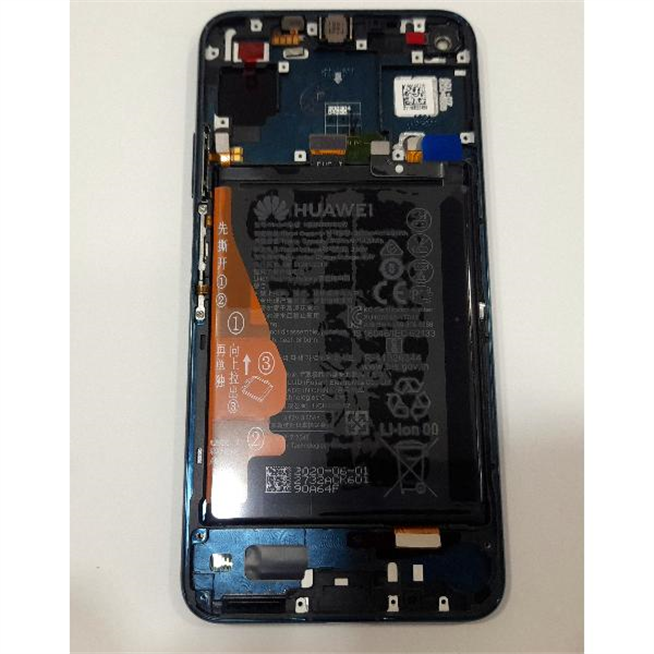 Pantalla lcd para Huawei Honor 20 mas táctil negro mas marco verde mas batería service pack premium