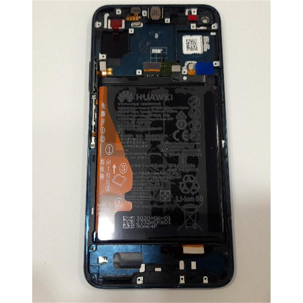 Pantalla lcd para Huawei Honor 20 mas táctil negro mas marco verde mas batería service pack premium