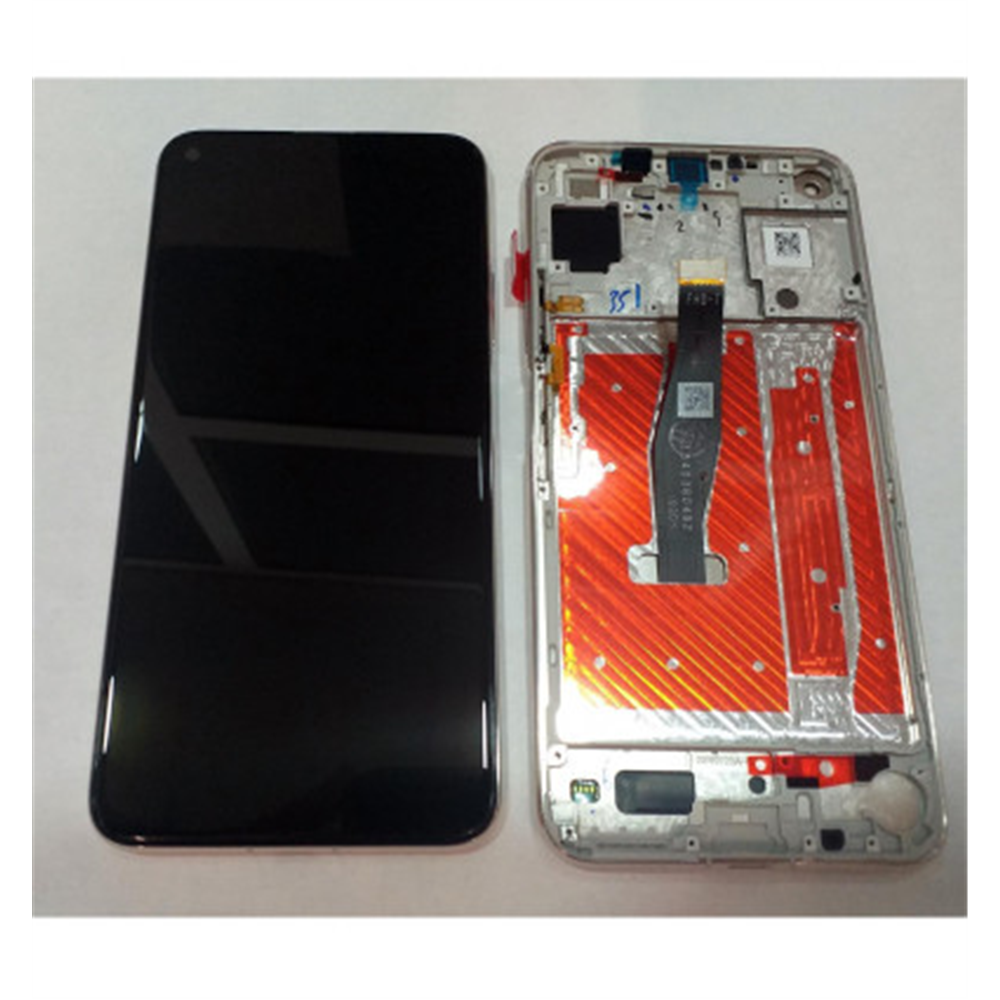 Huawei Honor 20 YAL-AL00 YAL-L21 pantalla lcd + tactil negro + marco plata