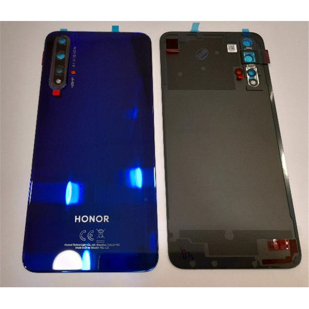 Tapa trasera o tapa batería azul 02352TXL para Huawei Honor 20 Pro mas lente camara service pack Premium