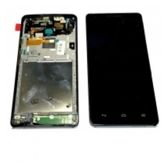 Huawei Honor 3 HN3U00 pantalla lcd + táctil negro + marco + componentes premium