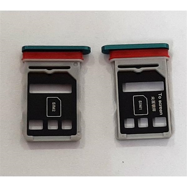 Soporte o bandeja dual sim verde para Huawei Honor 30 calidad premium