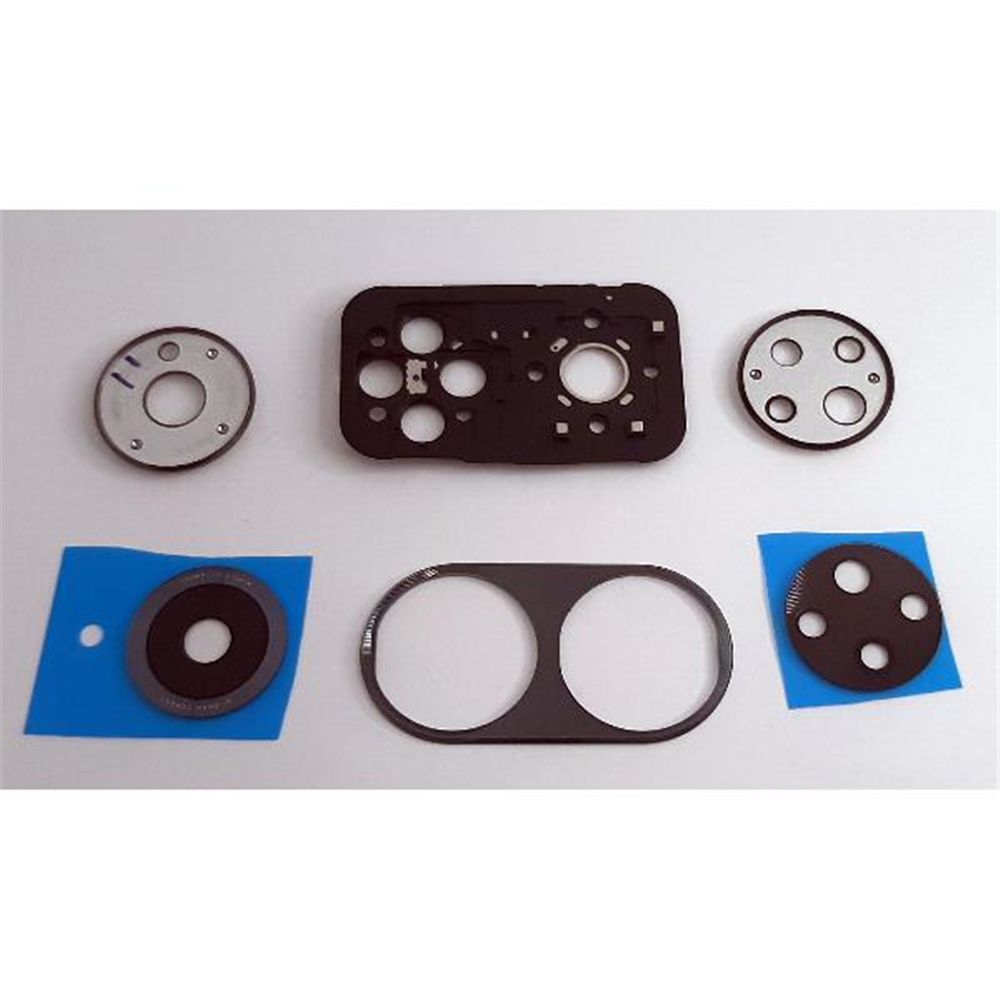 Set cubierta camara mas cristal negro para Huawei Honor 50 5G calidad premium
