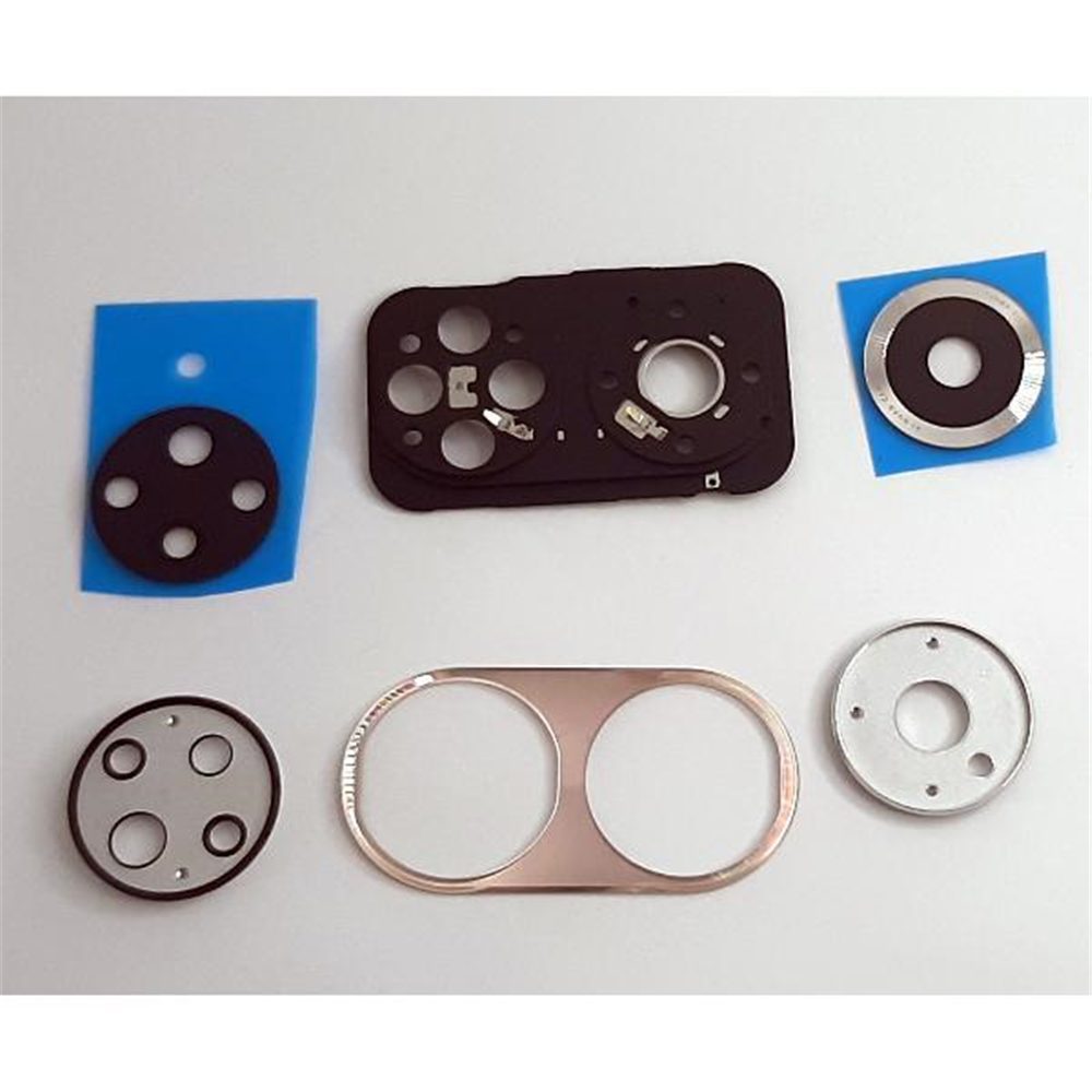 Set cubierta camara mas cristal plata para Huawei Honor 50 5G calidad premium