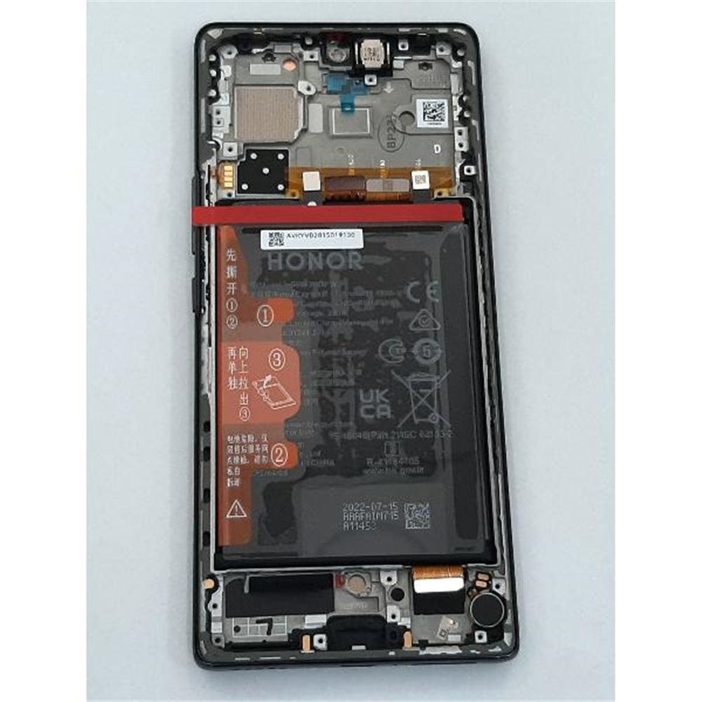 Pantalla lcd para Huawei Honor 70 0235ACMF Fennie-AN00B mas tactil negro mas marco negro mas altavoz auricular mas