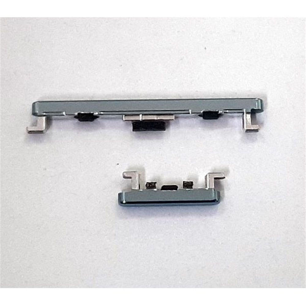 Set 2 botones verde para Huawei Honor 70 FNE-AN00 calidad premium