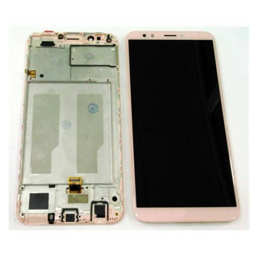Pantalla lcd para Huawei Honor 7C Enjoy 8 Y7 2018 Y7 Prime 2018 mas tactil rosa mas marco rosa calida premium