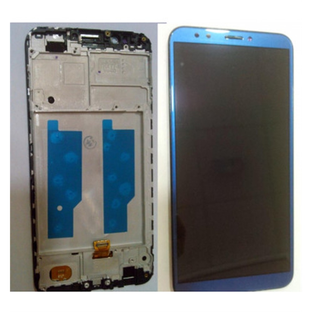 Pantalla LCD para Huawei Honor 7C Enjoy 8 LND-AL30 LND-AL40 mas tactil azul mas marco negro