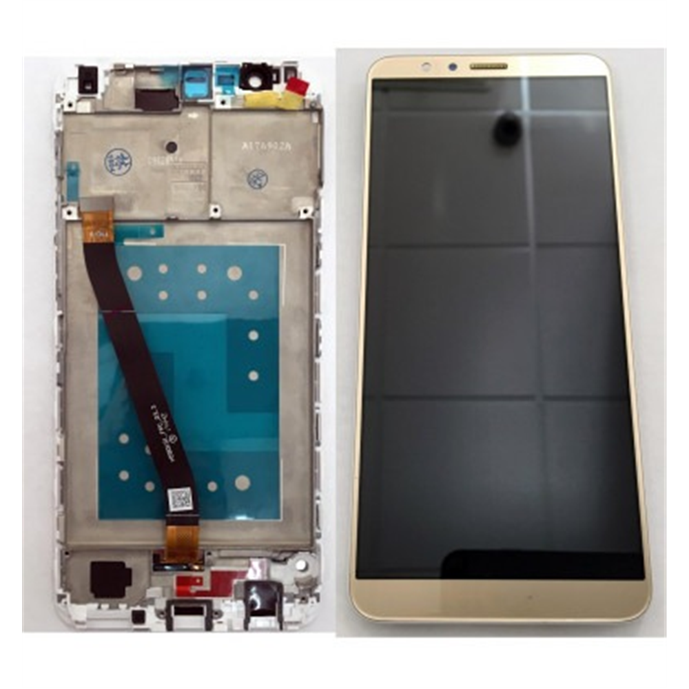 Huawei Honor 7x pantalla lcd + tactil dorado + marco blanco premium