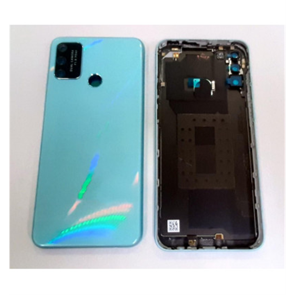 Tapa trasera o tapa bateria azul claro para Huawei Honor 9A mas cubierta camara