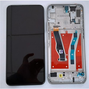 Pantalla LCD para Huawei Honor 9X HLK-AL00 HLK-TL00 mas tactil negro mas marco plata calidad premium