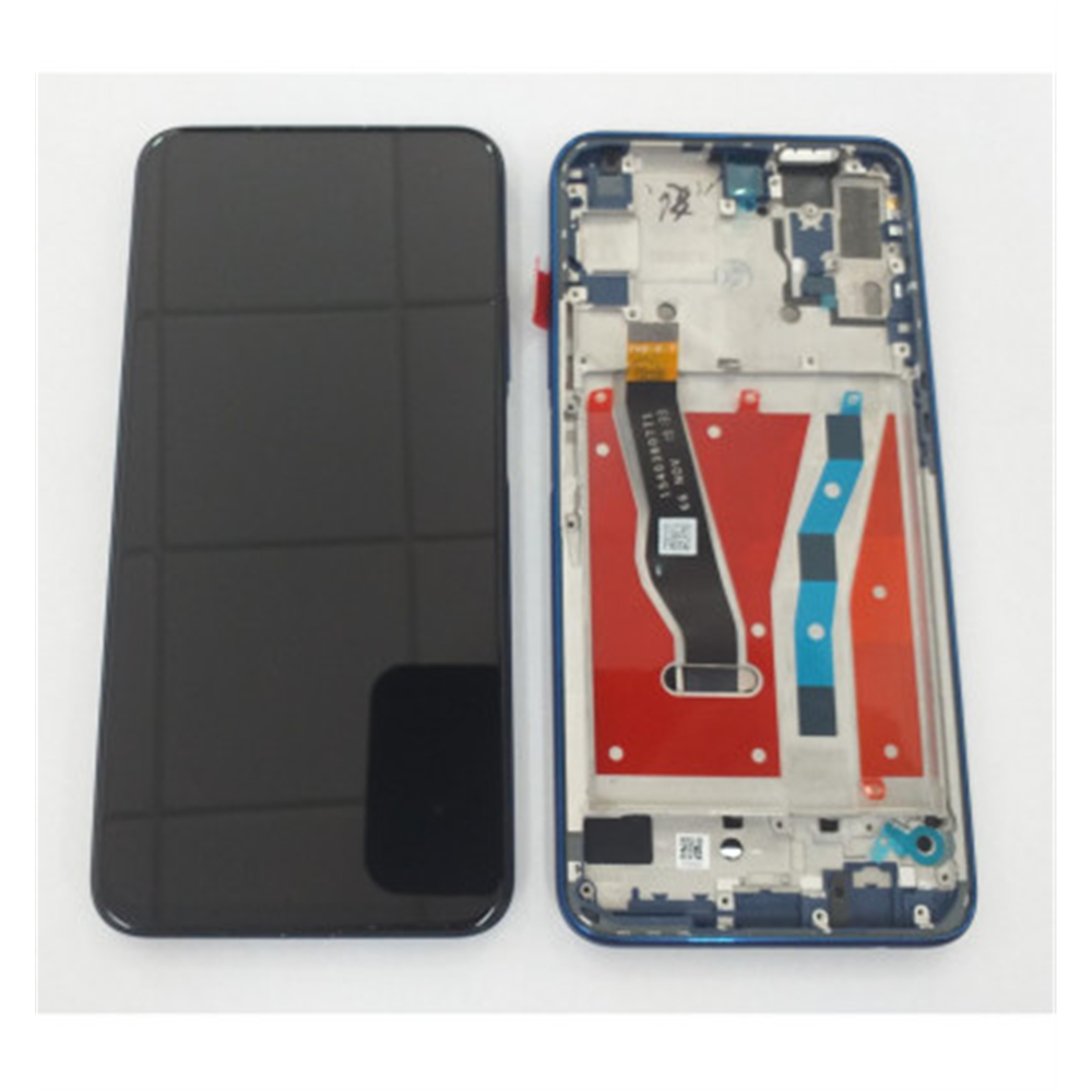 Pantalla LCD para Huawei Honor 9X HLK-AL00 HLK-TL00 mas tactil negro mas marco azul