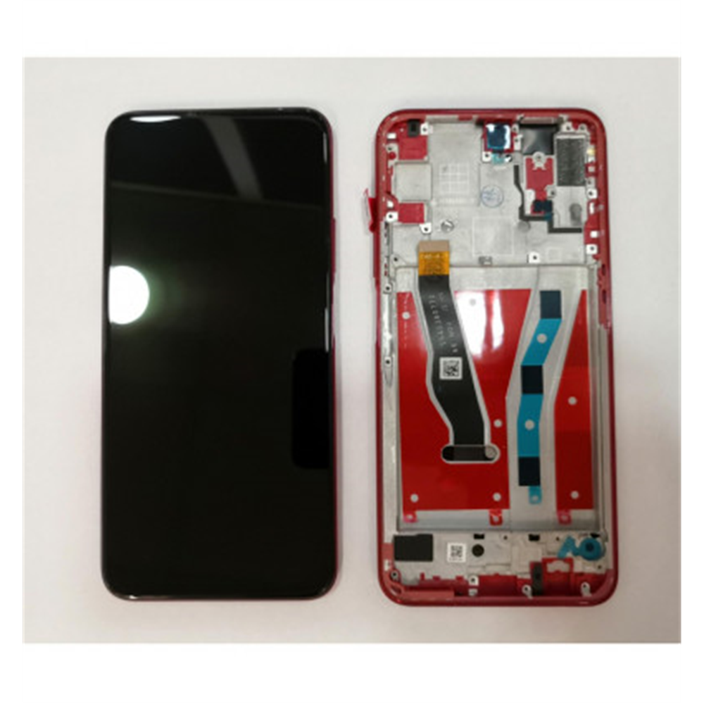 Pantalla LCD para Huawei Honor 9X HLK-AL00 HLK-TL00 mas tactil negro mas marco rojo