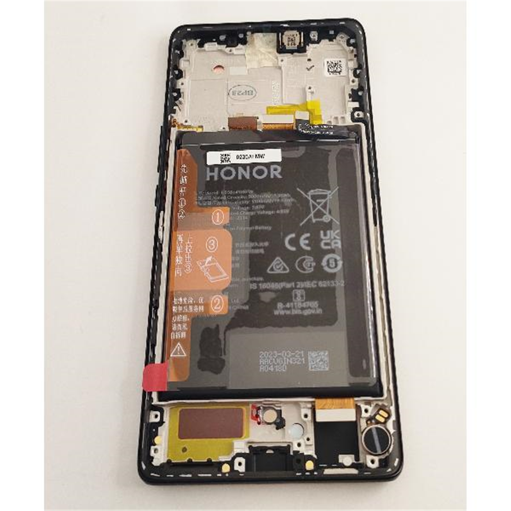 Pantalla lcd para Huawei Honor Magic 5 Lite H0235AEMW mas tactil negro mas marco negro Service Pack