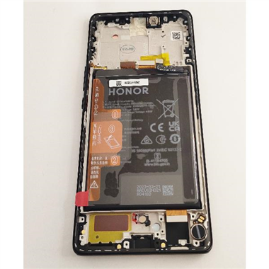 Pantalla lcd para Huawei Honor Magic 5 Lite H0235AEMW mas tactil negro mas marco negro Service Pack