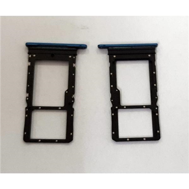 Soporte o bandeja dual sim azul para Huawei Honor X7 calidad premium