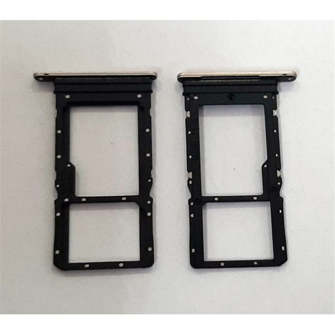 Soporte o bandeja dual sim dorada para Huawei Honor X7 calidad premium