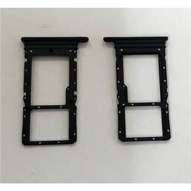 Soporte o bandeja dual sim negra para Huawei Honor X7 calidad premium