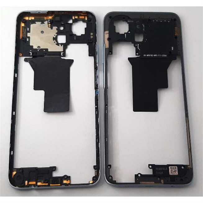 Carcasa o marco trasero plata para Huawei Honor X7a calidad premium