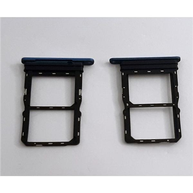 Soporte o bandeja dual sim azul para Huawei Honor X7a calidad premium
