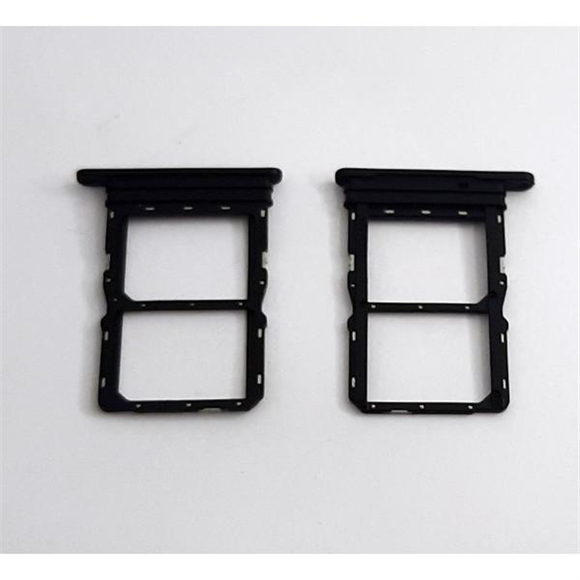 Soporte o bandeja dual sim negra para Huawei Honor X7a calidad premium