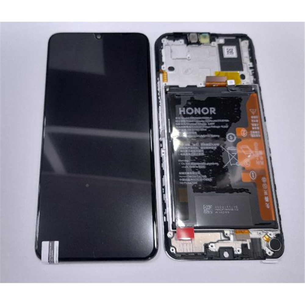 Pantalla lcd para Huawei Honor X7a 0235AENA mas tactil negro mas marco negro Service Pack
