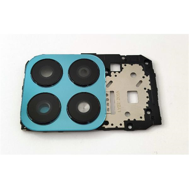Placa de sujeccion de placa base para Huawei Honor X8A con cristal de camara verde calidad premium