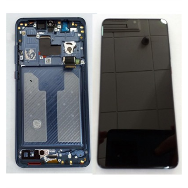 Huawei Mate 20 pantalla lcd + tactil negro + marco azul premium