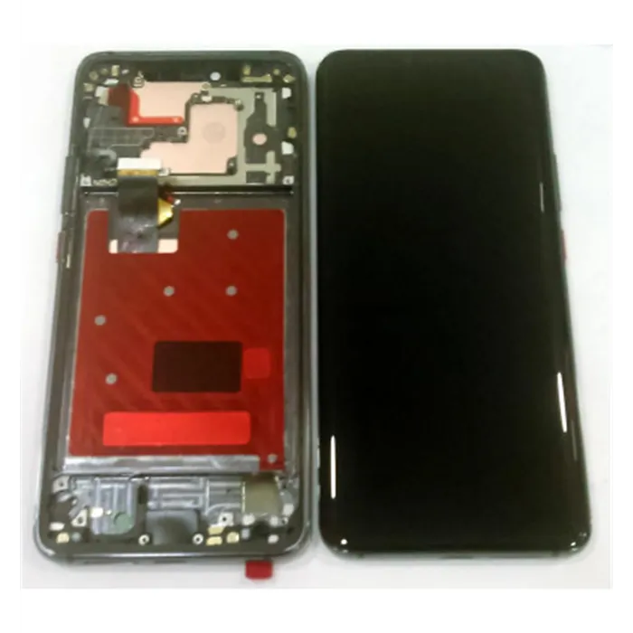 Huawei Mate 20 Pro 02352FRL pantalla lcd + táctil negro + marco negro premium + flex volumen