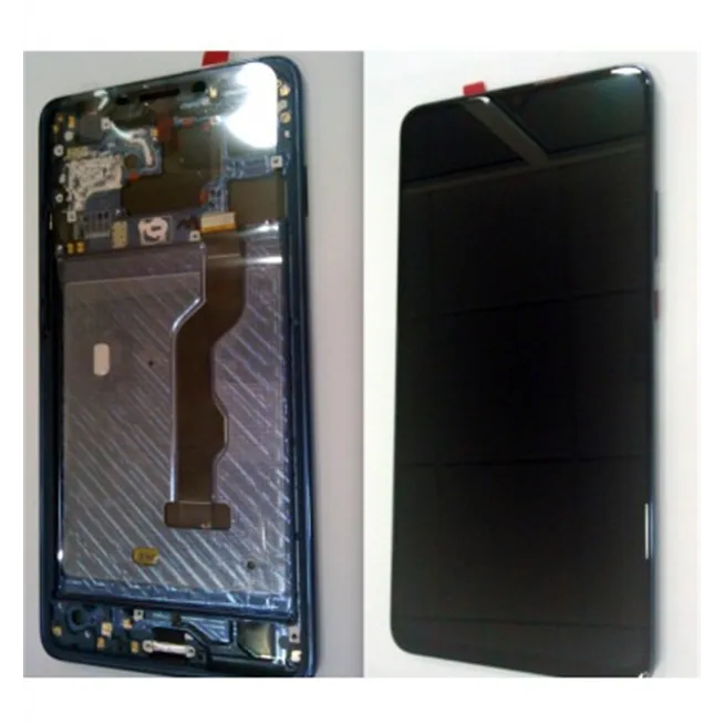 Huawei Mate 20X 20 X Mate20X EVR-L29 pantalla lcd + táctil negro + marco azul premium