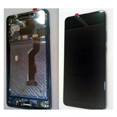 Huawei Mate 20X 20 X Mate20X EVR-L29 pantalla lcd + táctil negro + marco azul premium