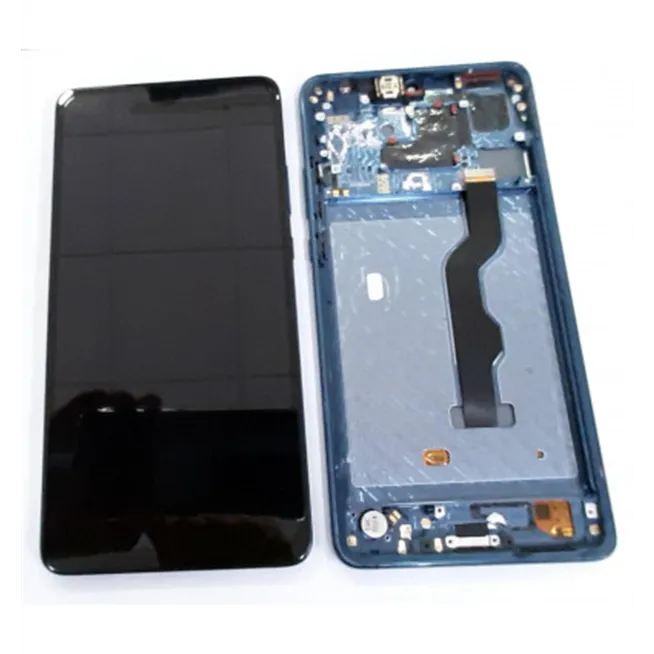 Pantalla lcd para Huawei Mate 20X 20 X Mate20X EVR-L29 mas táctil negro mas marco azul compatible