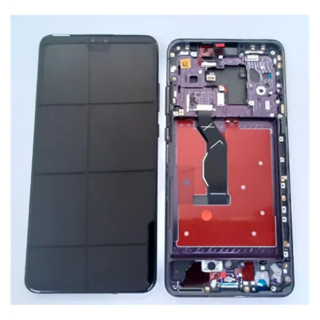 Pantalla lcd calidad oled para Huawei Mate 30 mas tactil negro mas marco lila compatible TAS-AL00 TAS-L09 TAS-L29