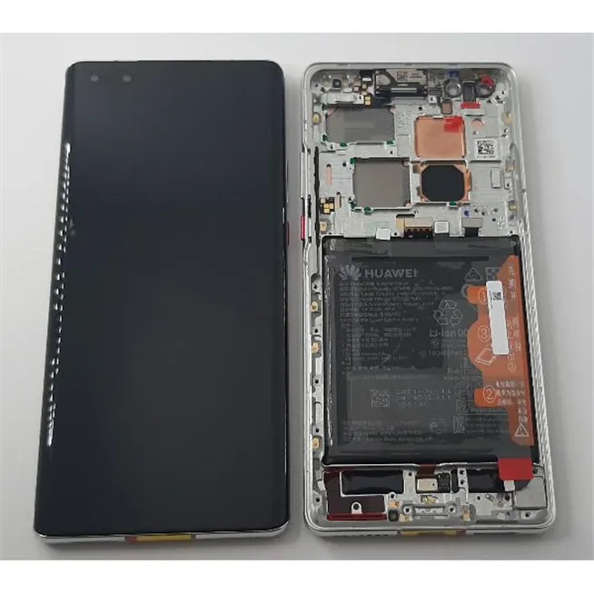 Pantalla lcd para Huawei Mate 40 Pro 02353YXC NOH-AN00 NOH-NX9 mas tactil negro mas marco plata Service Pack