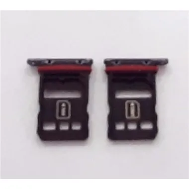 Soporte o bandeja dual sim negra para Huawei Mate 40 Pro NOH-AN00 NOH-NX9 calidad premium