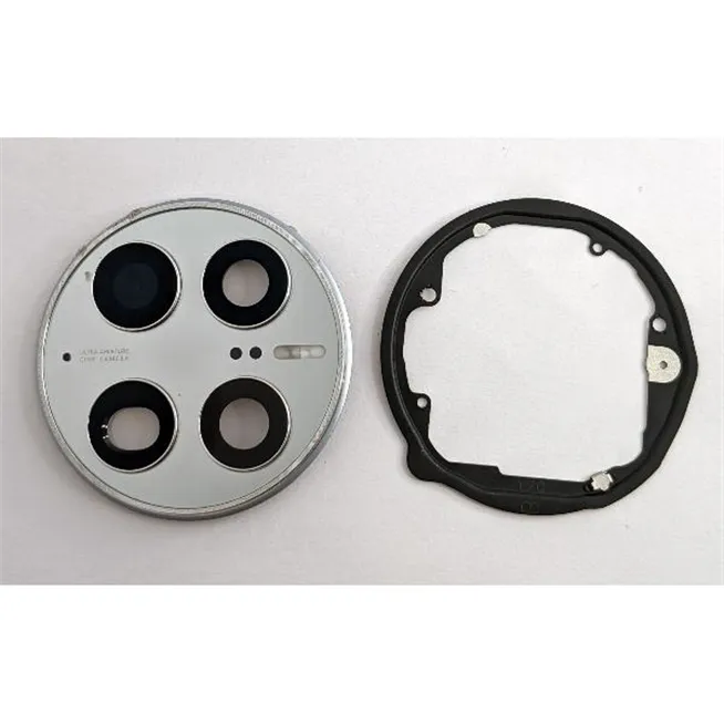 Cubierta camara plata para Huawei Mate 50 Pro mas cristal camara calidad premium