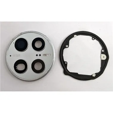 Cubierta camara plata para Huawei Mate 50 Pro mas cristal camara calidad premium