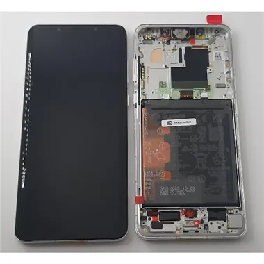 Pantalla lcd para Huawei Mate 50 Pro 02355ERD mas tactil negro mas marco plata Service Pack