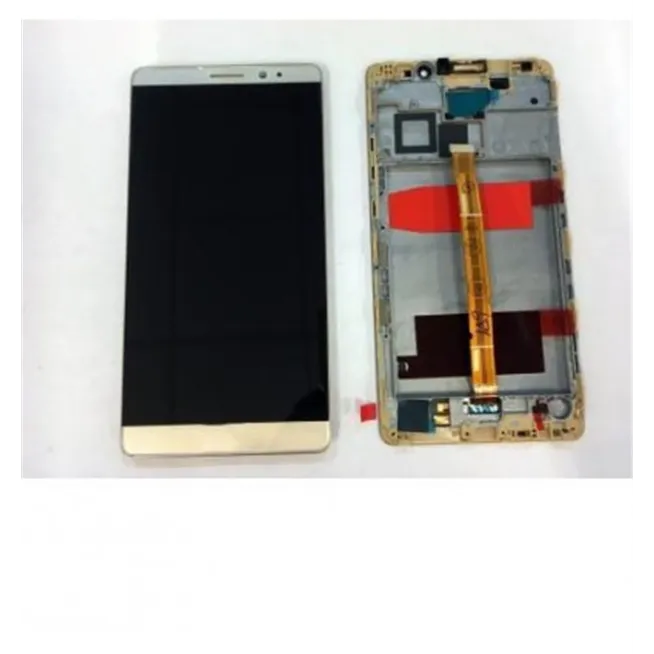 Huawei mate 8 lcd + tactil dorado + marco premium