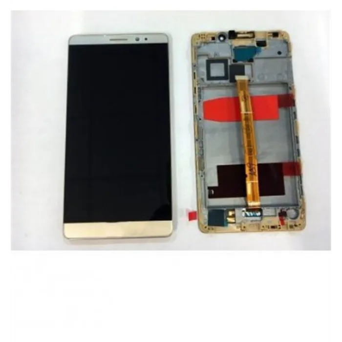 Huawei mate 8 lcd + tactil dorado + marco premium