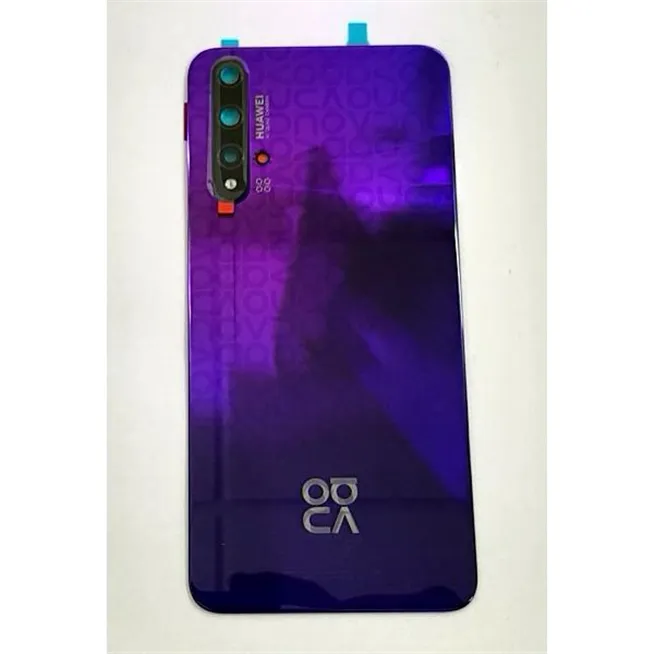 Tapa trasera o tapa bateria purpura para Huawei Nova 5T 02353EBK Service Pack YAL-L21 YALE-L61A YALE-L71A YALE-L61D
