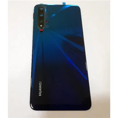 Tapa trasera o tapa bateria azul para Huawei Nova 5T 02353EFP mas cristal camara Service Pack Premium YAL-L21 YALE-